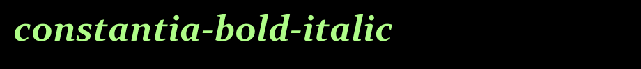 Constantia-Bold-Italic.ttf(字体效果展示)