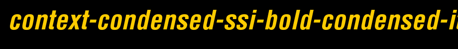 Context-Condensed-SSi-Bold-Condensed-Italic.ttf(艺术字体在线转换器效果展示图)