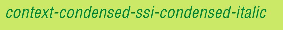 Context-Condensed-SSi-Condensed-Italic.ttf(艺术字体在线转换器效果展示图)