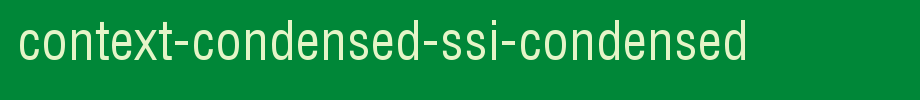 Context-Condensed-SSi-Condensed.ttf(艺术字体在线转换器效果展示图)