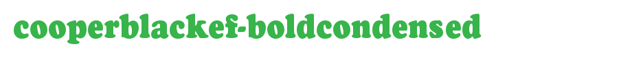 CooperBlackEF-BoldCondensed.otf(字体效果展示)