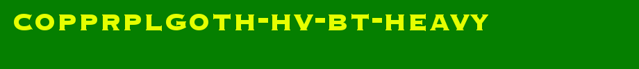 CopprplGoth-Hv-BT-Heavy.ttf(艺术字体在线转换器效果展示图)