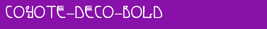 Coyote-Deco-Bold.ttf
(Art font online converter effect display)