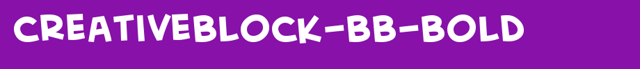CreativeBlock-BB-Bold.TTF
(Art font online converter effect display)