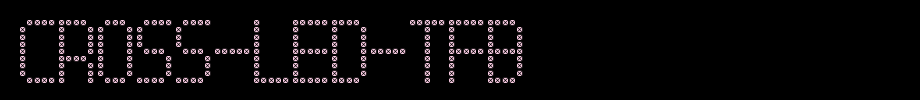 Cross-led-tfb.ttf(艺术字体在线转换器效果展示图)