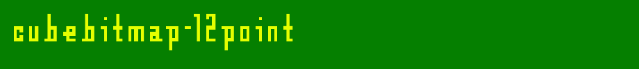 Cubebitmap-12point.TTF
(Art font online converter effect display)