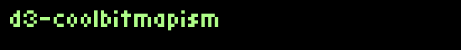 D3-Coolbitmapism.ttf(艺术字体在线转换器效果展示图)