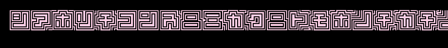 D3-Labyrinthism-katakana.ttf(艺术字体在线转换器效果展示图)