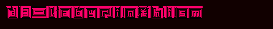 D3-Labyrinthism.ttf(字体效果展示)