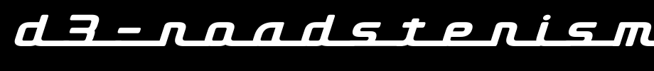 D3-Roadsterism-Long-Italic.ttf
(Art font online converter effect display)