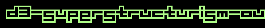 D3-Superstructurism-Outline.ttf
(Art font online converter effect display)