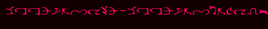 DEEnochian-DEEnochScript.ttf(艺术字体在线转换器效果展示图)