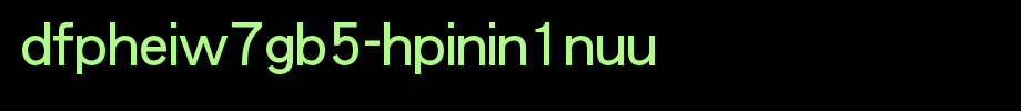 华康字体DFPHeiW7GB5-HPinIn1NUU.TTF(艺术字体在线转换器效果展示图)