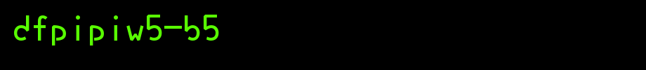 华康字体DFPiPiW5-B5.TTF(艺术字体在线转换器效果展示图)