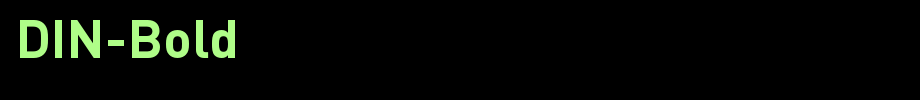 DIN-Bold_英文字体(艺术字体在线转换器效果展示图)