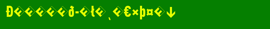 DINCond-BlackExpert_英文字体(艺术字体在线转换器效果展示图)