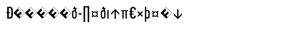 DINCond-MediumExpert_英文字体(艺术字体在线转换器效果展示图)
