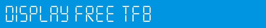 DISPLAY-FREE-TFB.ttf(艺术字体在线转换器效果展示图)