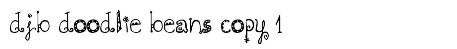 DJB-DOODLIE-BEANS-copy-1-.ttf(字体效果展示)