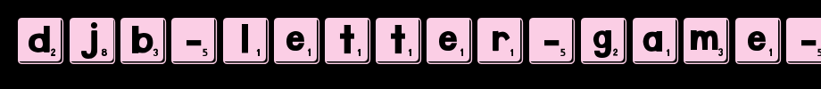 DJB-Letter-Game-Tiles-3.ttf(字体效果展示)