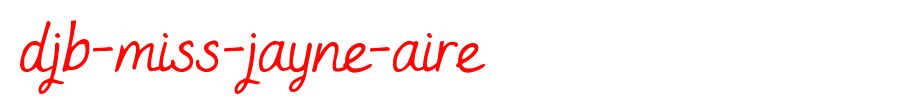 DJB-Miss-Jayne-Aire.ttf
(Art font online converter effect display)