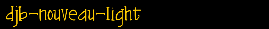 DJB-Nouveau-Light.ttf
(Art font online converter effect display)