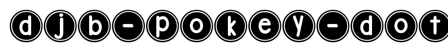 DJB-Pokey-Dots.ttf(艺术字体在线转换器效果展示图)