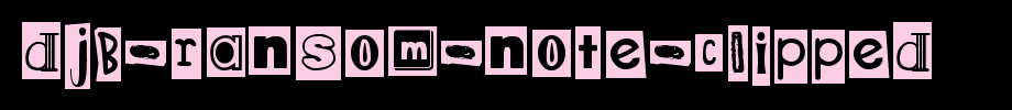DJB-Ransom-Note-Clipped.ttf
(Art font online converter effect display)