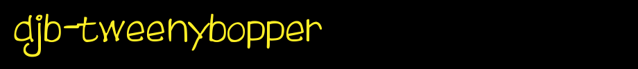 DJB-Tweenybopper.ttf
(Art font online converter effect display)