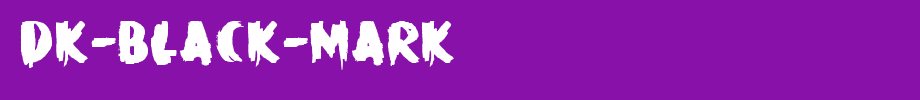 DK-Black-Mark.ttf(字体效果展示)