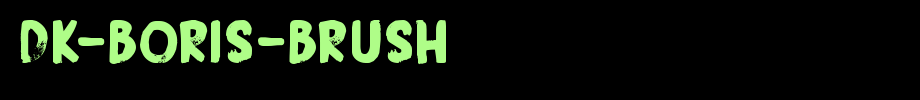 DK-Boris-Brush.ttf(艺术字体在线转换器效果展示图)