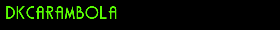 DKCarambola.otf(艺术字体在线转换器效果展示图)