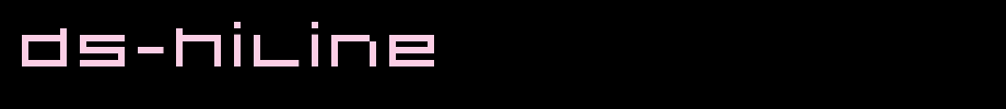 DS-Hiline.ttf(艺术字体在线转换器效果展示图)