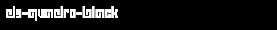 DS-Quadro-Black.ttf(艺术字体在线转换器效果展示图)