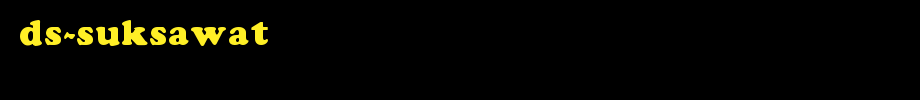 DS-SuksaWat.ttf(艺术字体在线转换器效果展示图)