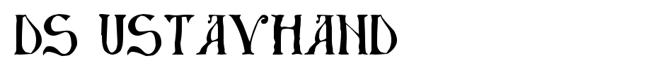 DS-UstavHand.ttf
(Art font online converter effect display)