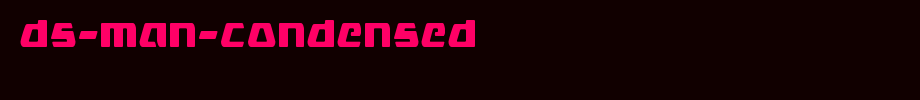 DS-man-Condensed.ttf(字体效果展示)