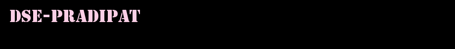 DSE-PraDiPat.ttf(艺术字体在线转换器效果展示图)
