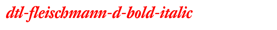 DTL-Fleischmann-D-Bold-Italic.ttf
(Art font online converter effect display)