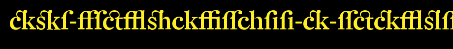 DTL-Fleischmann-D-Medium-Alt.ttf
(Art font online converter effect display)