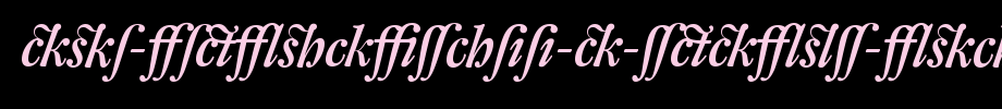 DTL-Fleischmann-D-Medium-Italic-Alt_英文字体字体效果展示