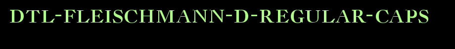 Dtl-fleischmann-d-regular-caps _ English font
(Art font online converter effect display)