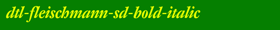DTL-fleischmann-SD-bold-italic _ English font
(Art font online converter effect display)