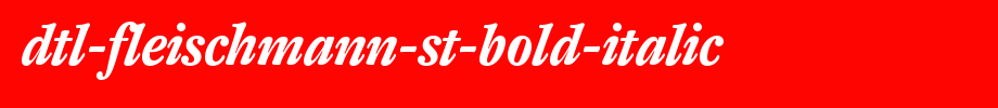 DTL-Fleischmann-ST-Bold-Italic.ttf
(Art font online converter effect display)