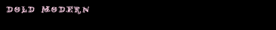 D_OLD-MODERN-2.ttf(艺术字体在线转换器效果展示图)