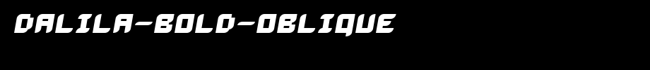 Dalila-Bold-Oblique.ttf(字体效果展示)