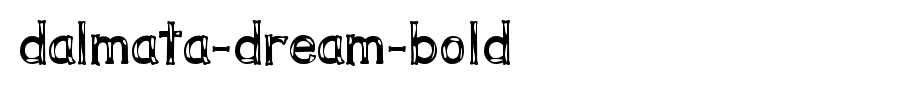 Dalmata-Dream-Bold.ttf(艺术字体在线转换器效果展示图)