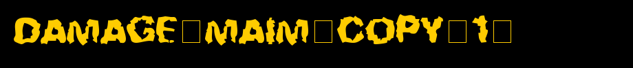 Damage-Maim-copy-1-.ttf
(Art font online converter effect display)