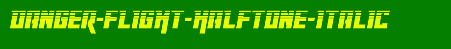 Danger-Flight-Halftone-Italic.ttf
(Art font online converter effect display)