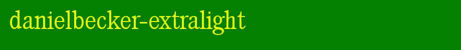 DanielBecker-ExtraLight.ttf
(Art font online converter effect display)